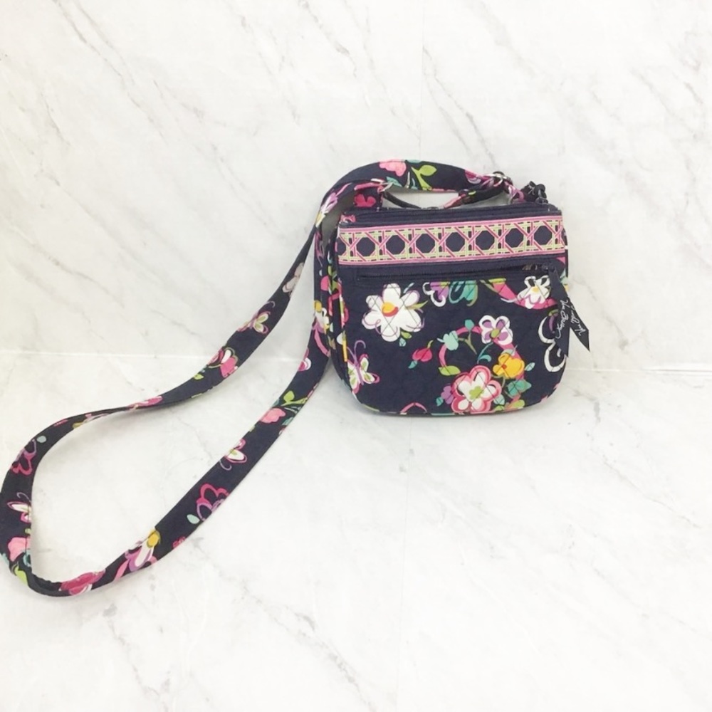 Vera Bradley Navy Blue Floral Purse